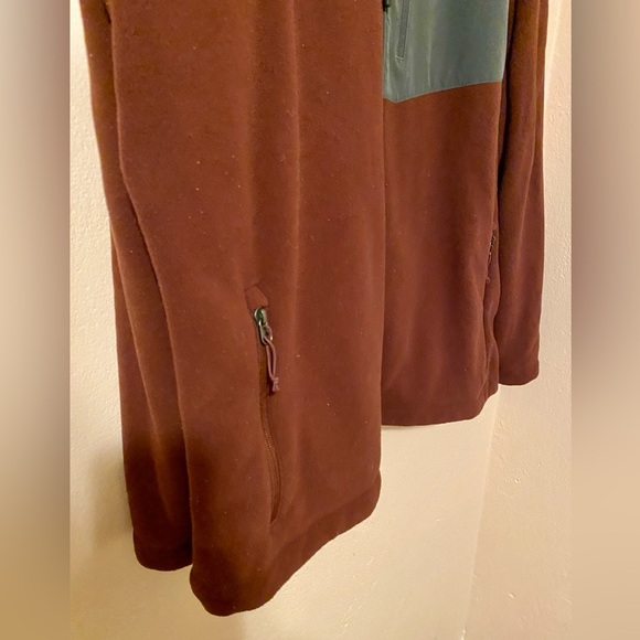 The North Face Chimborazo Fleece Jacket Mens 2XL burgundy Sherpa Lined Full Zip - Picture 5 of 11